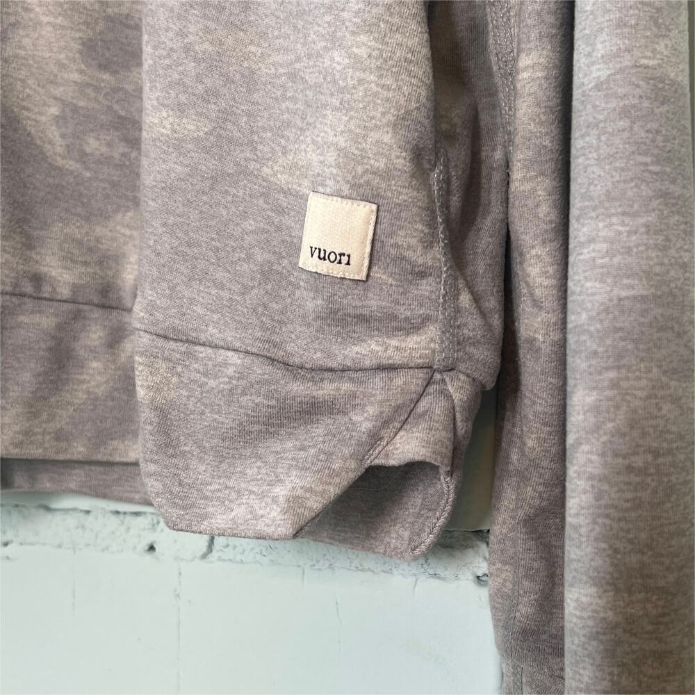 Vuori Halo Essential Hoodie Sweatshirt Pale Heather Camo Women's Large - Picture 7 of 7